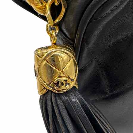 CHANEL Vintage Diamond Stitch Camera Bag Black (Pre-Owned)