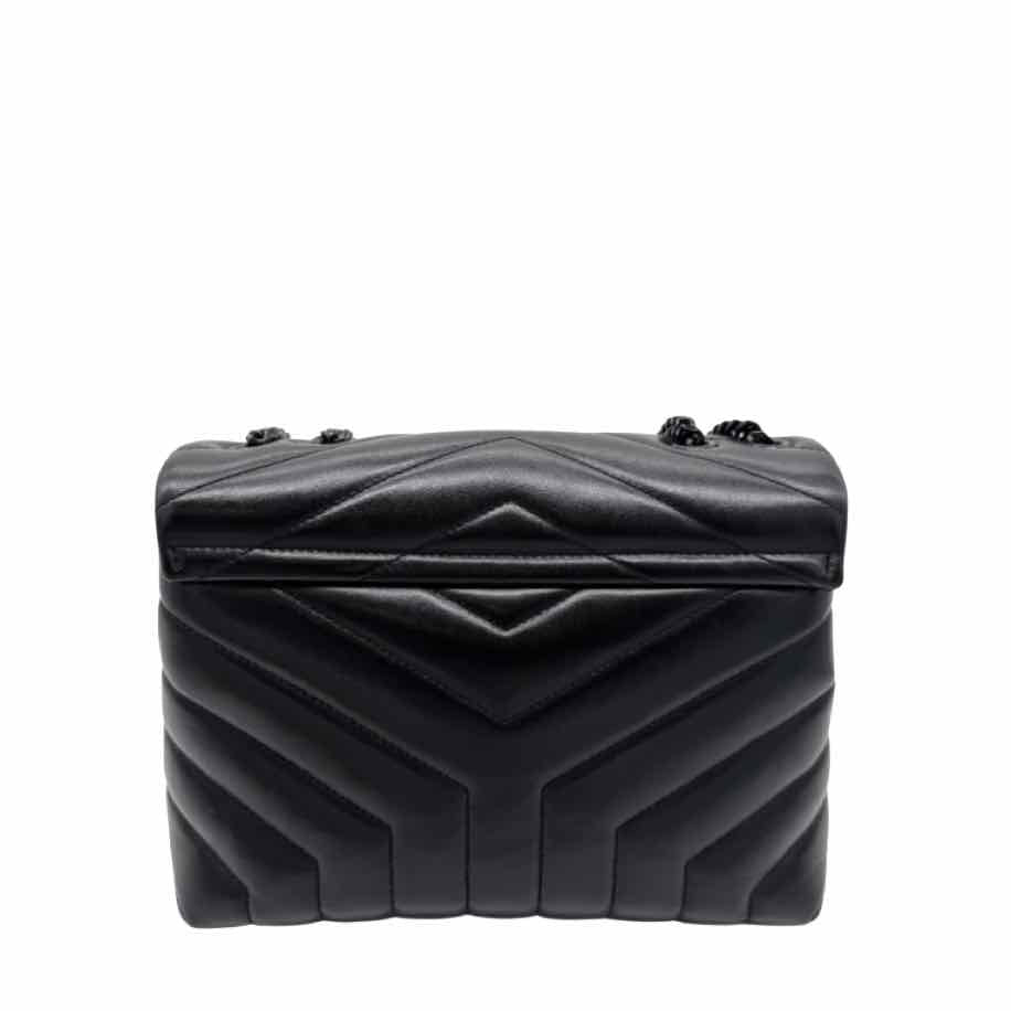 SAINT LAURENT Calfskin Loulou Small Black (Pre-Owned)