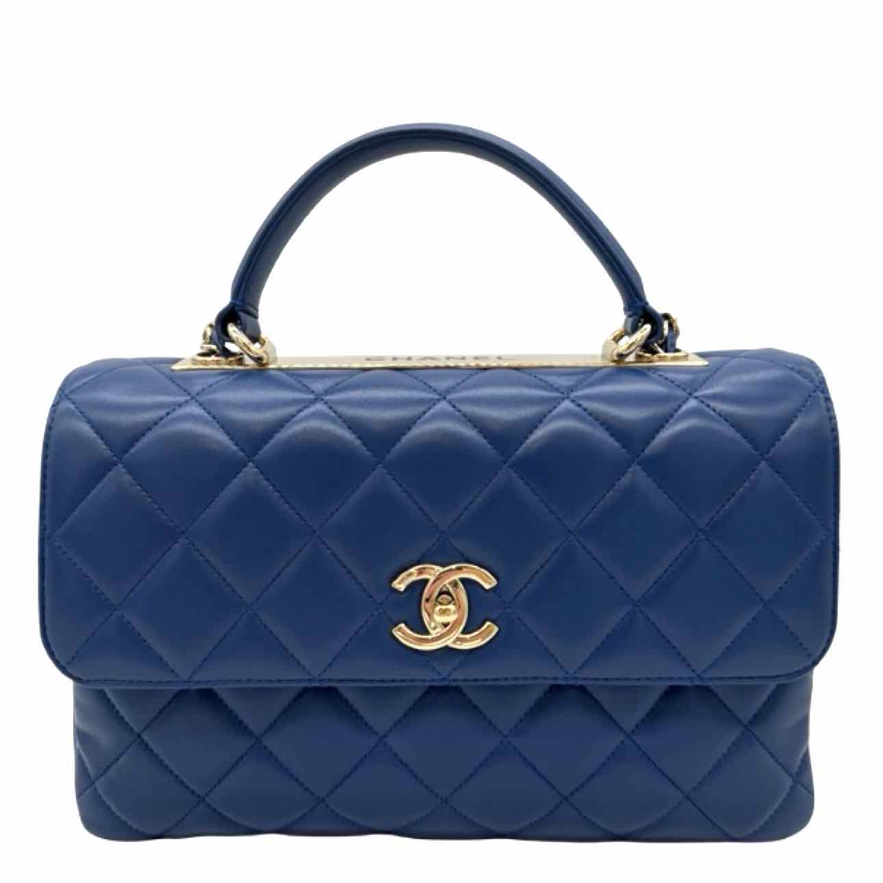 CHANEL Lambskin Medium Trendy CC Top Handle Shoulder Bag