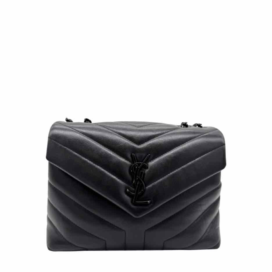 SAINT LAURENT Calfskin Loulou Small Black (Pre-Owned)