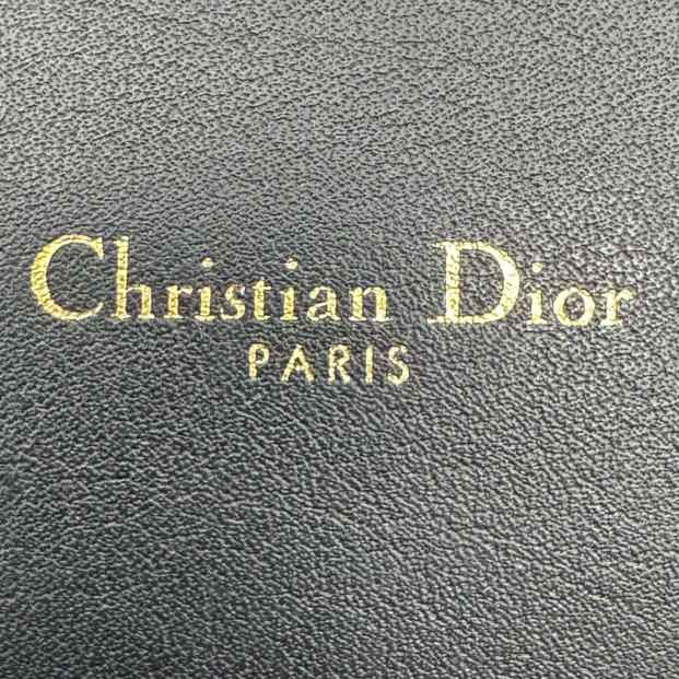 DIOR Calfskin J'Adior Chain Flap Bag Black (Pre-Owned)