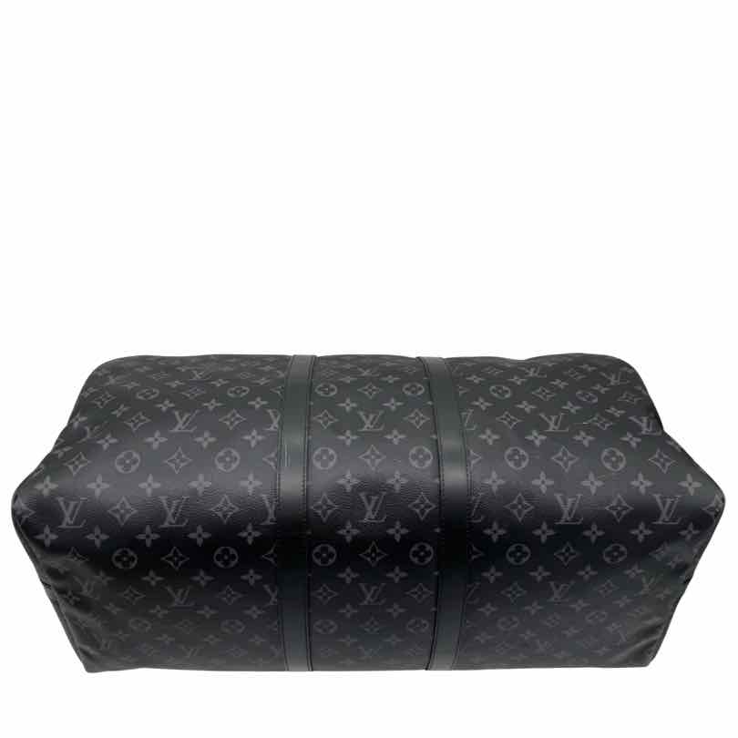 LOUIS VUITTON Monogram Canvas Eclipse Keepall Bandouliere 55 Duffle (Pre-Owned)