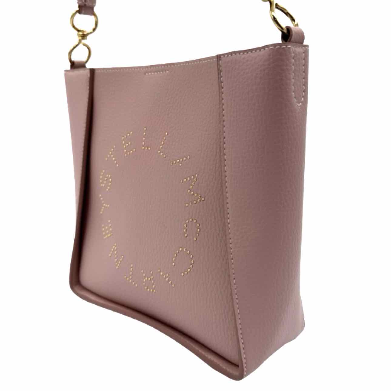 STELLA MCCARTNEY Vegan Leather Stella Logo Crossbody Bag Pink
