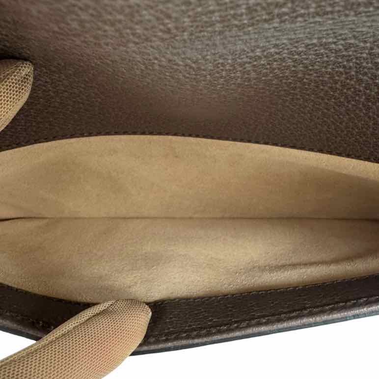 GUCCI Supreme Monogram Textured Dollar Top Handle Dionysus Bag Brown (Pre-Owned)
