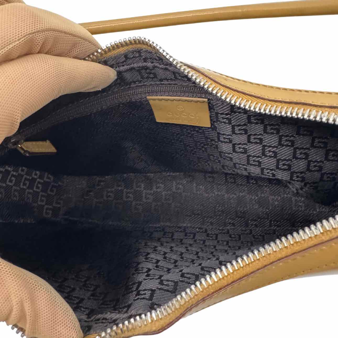 GUCCI Tom Ford Leather Interlocking GG Shoulder Bag