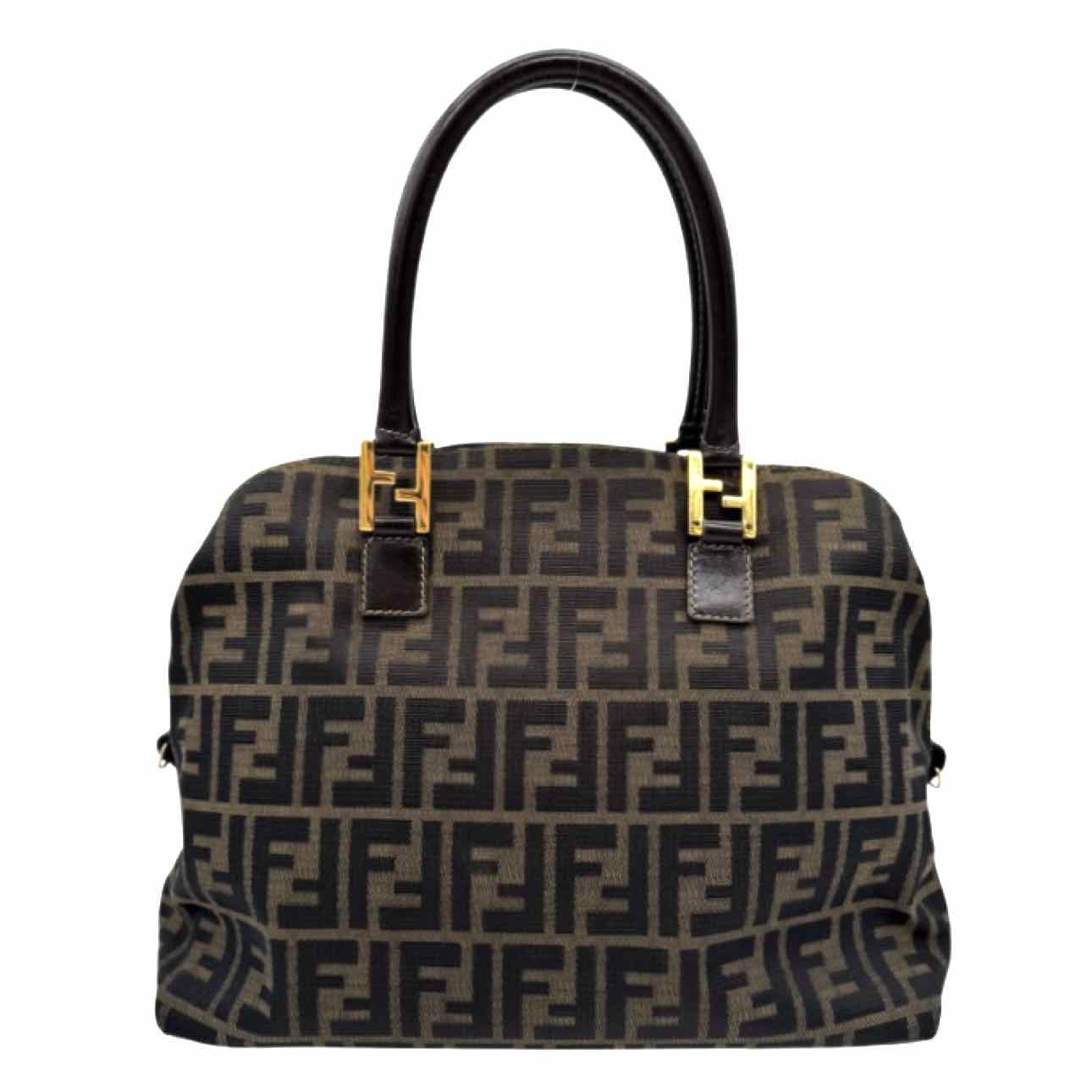 FENDI Zucca FF Top Hadle Tote Bag Brown