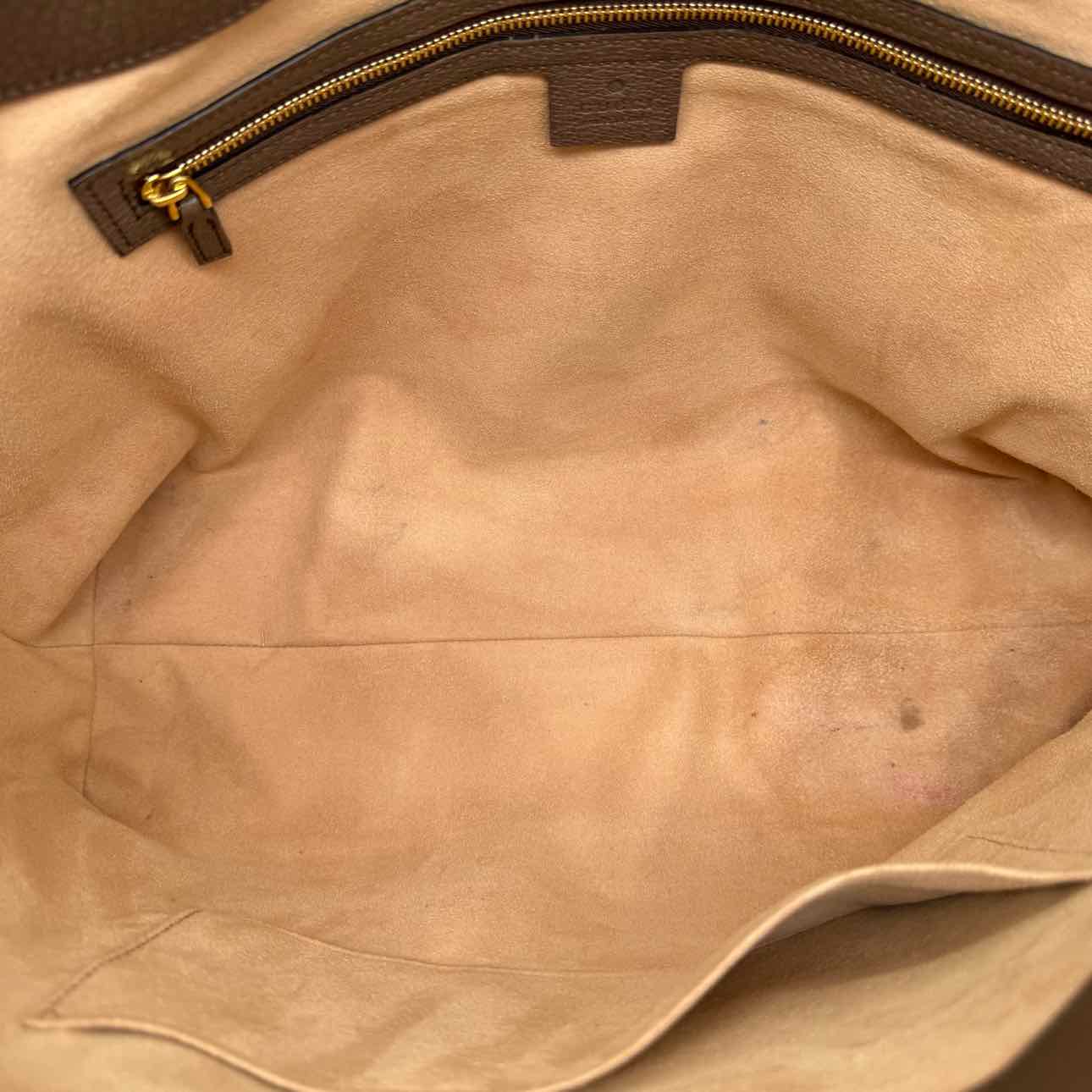 GUCCI GG Supreme Monogram Medium Ophidia Tote Bag Brown (Pre-Owned)