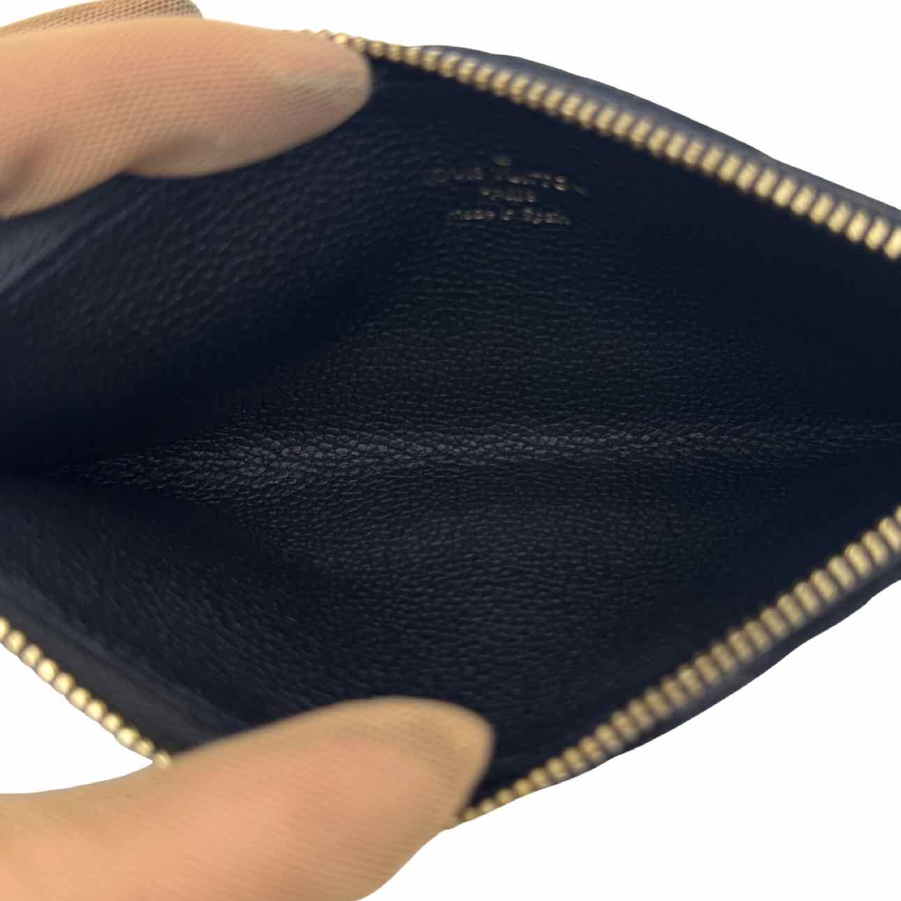 LOUIS VUITTON Empreinte Leather Sarah Wallet Navy