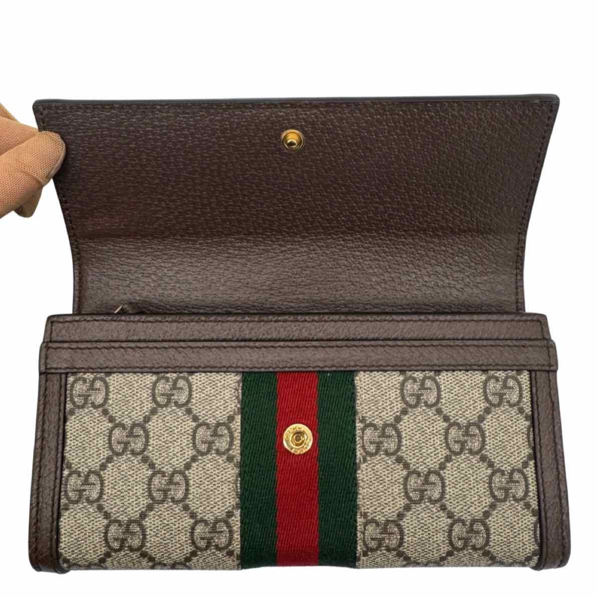 GUCCI GG Supreme Ophidia Continental Wallet