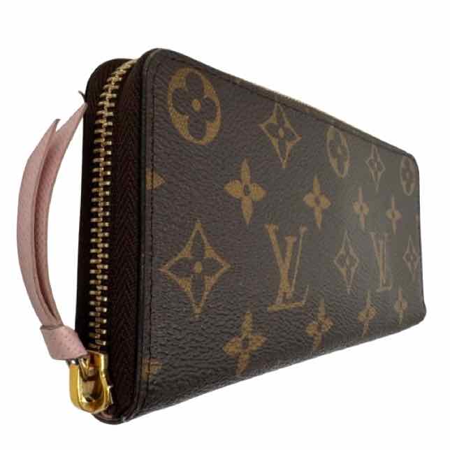LOUIS VUITTON Monogram Canvas Clemence Wallet Rose Ballerine (Pre-Owned)
