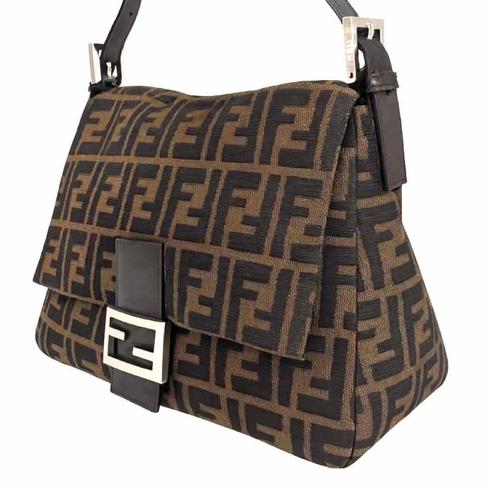 FENDI Mama Baguette Shoulder Bag Brown (Pre-Owned)