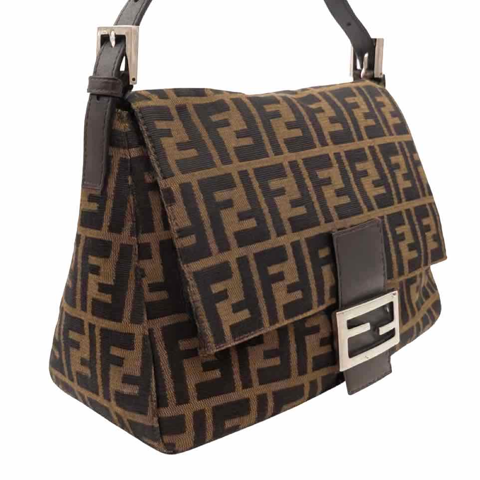FENDI Mama Baguette Shoulder Bag Brown (Pre-Owned)