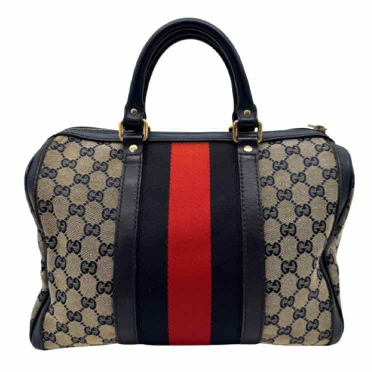 GUCCI Boston Medium Duffel Blue (Pre-Owned)