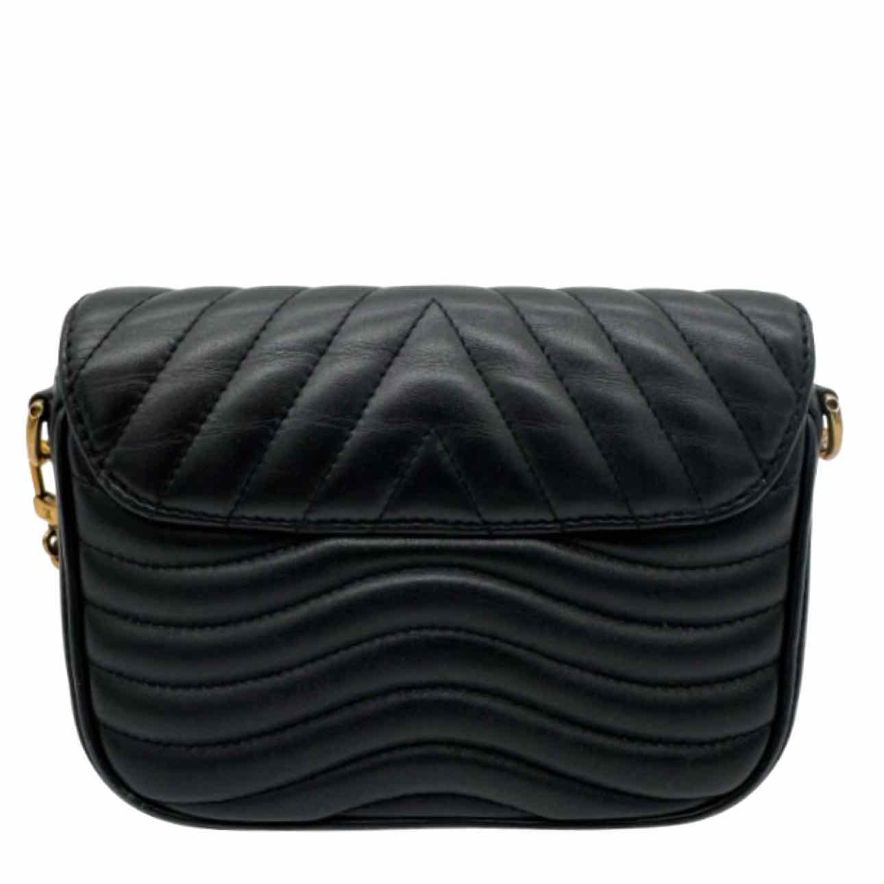LOUIS VUITTON Calfskin New Wave Multi Pochette Black