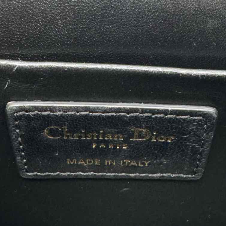 DIOR Box Calfskin Micro 30 Montaigne Flap Bag Black (Pre-Owned)