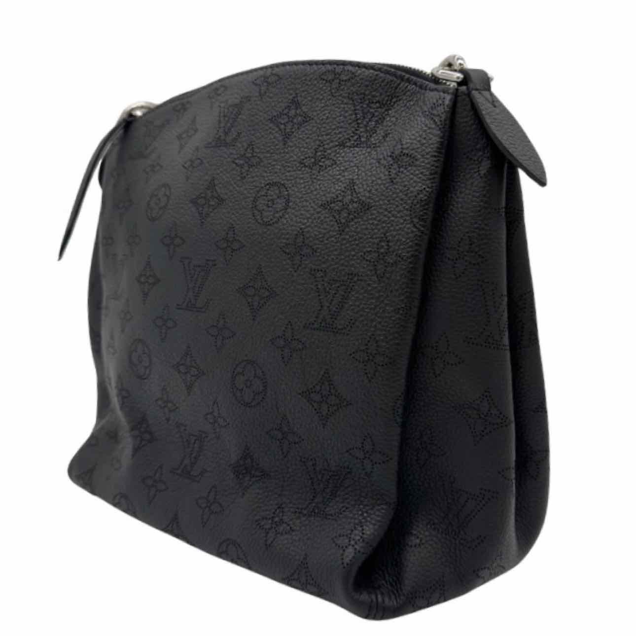 LOUIS VUITTON Cowhide Mahina Babylone BB Black