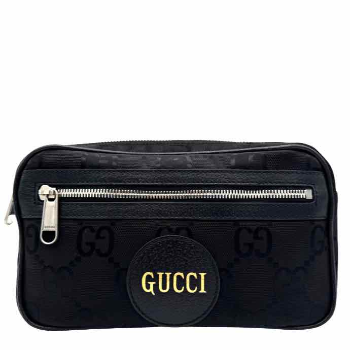 GUCCI Nylon Monogram Off The Grid Belt Bag Black (Pre-Owned)