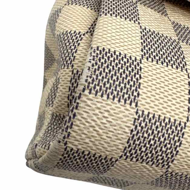 LOUIS VUITTON Damier Azur Canvas Croisette Bag White (Pre-Owned)