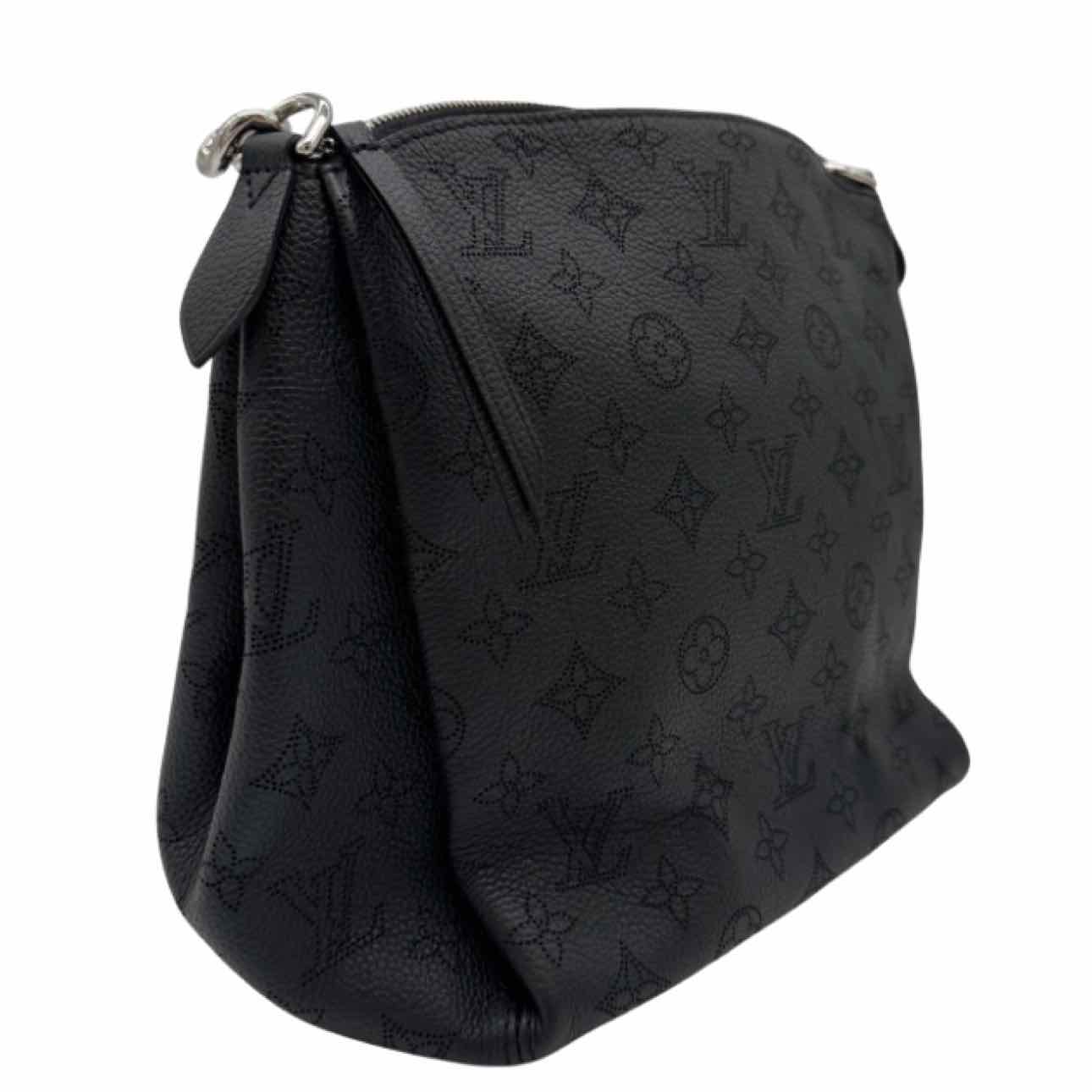 LOUIS VUITTON Cowhide Mahina Babylone BB Black