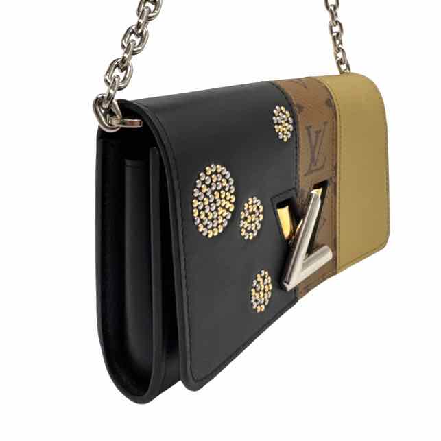 LOUIS VUITTON Reverse Night Lights Twist Chain Wallet (Pre-Owned)