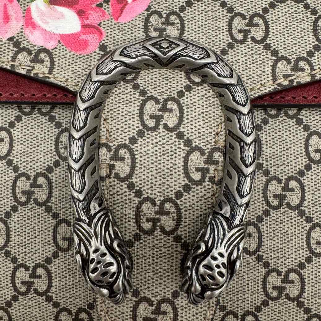GUCCI Supreme Monogram Blooms Dionysus Shoulder Bag (Pre-Owned)