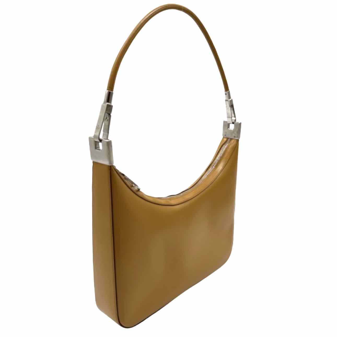 GUCCI Tom Ford Leather Interlocking GG Shoulder Bag
