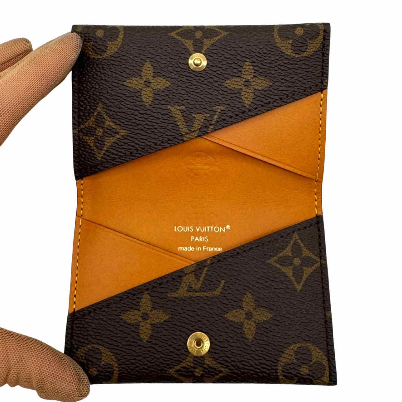 LOUIS VUITTON Monogram Canvas Slim Card Holder Orange