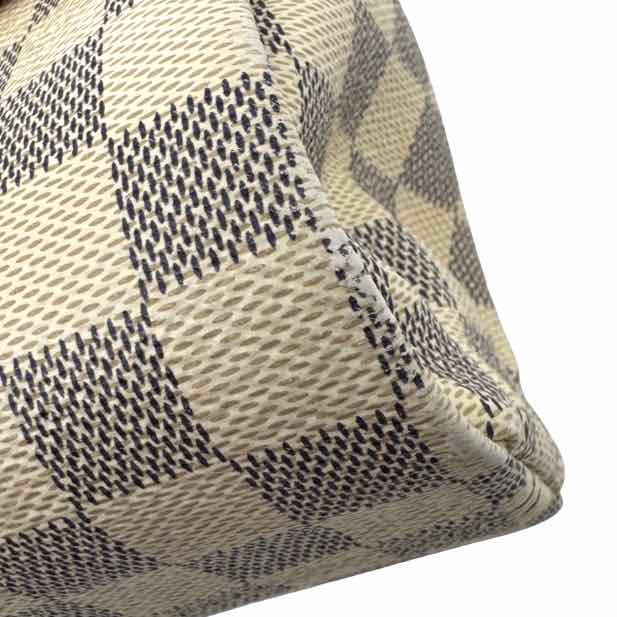 LOUIS VUITTON Damier Azur Canvas Croisette Bag White (Pre-Owned)