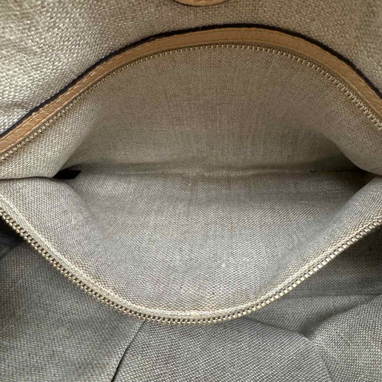 Gucci GG Monogram Marrakech Hobo Bag Brown