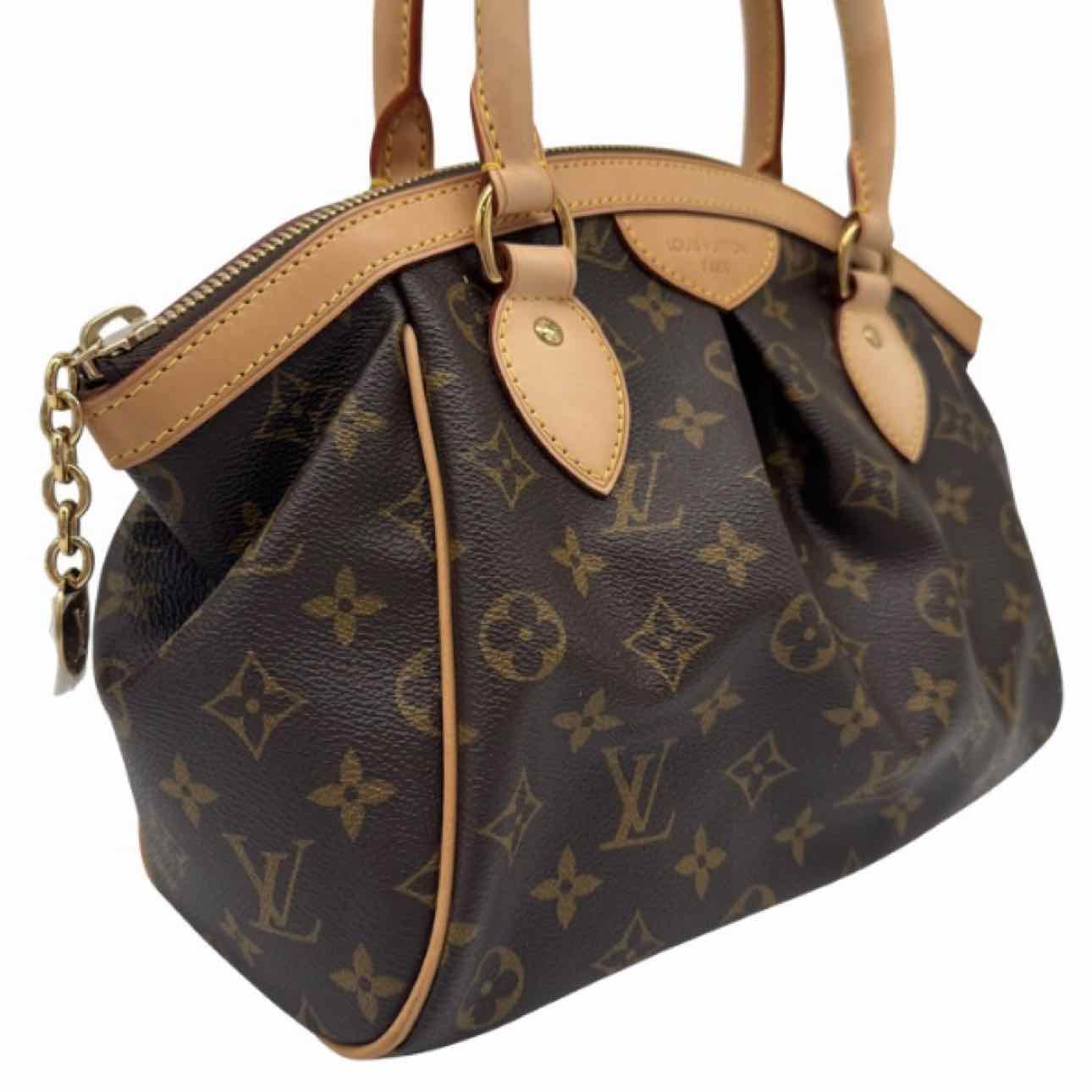 LOUIS VUITTON Monogram Canvas Tivoli PM Tote Bag Brown