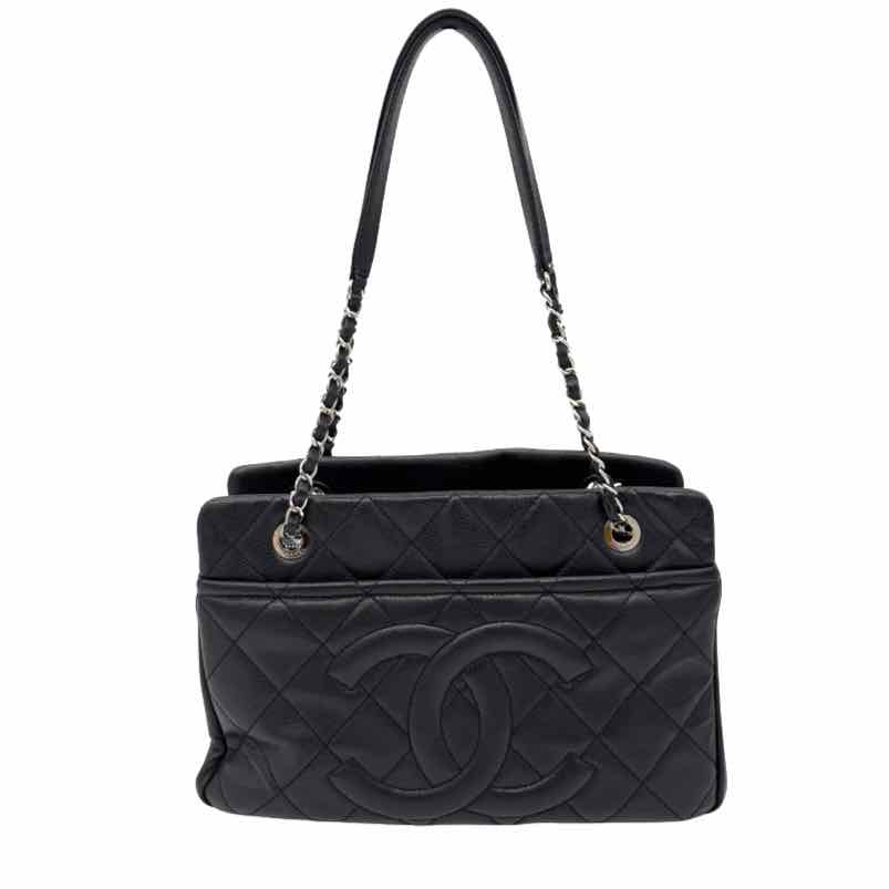 CHANEL Caviar CC Timeless Tote Black (Pre-Owned)