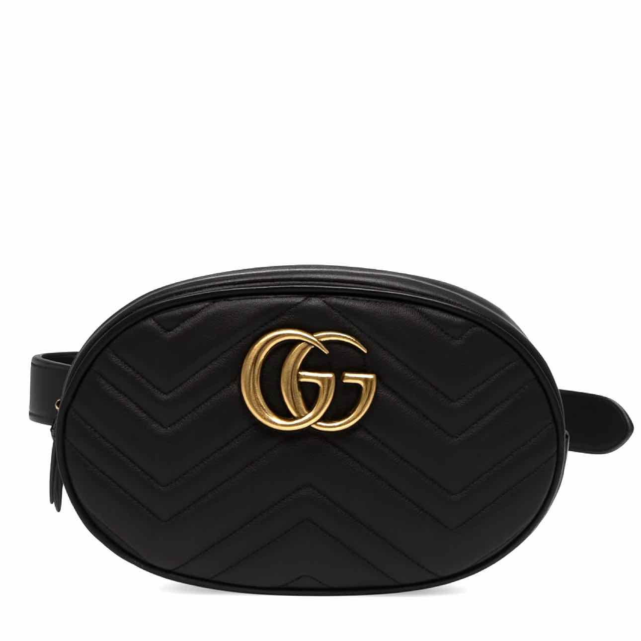 GUCCI Marmont Belt Bag Black (Pre-Owned)