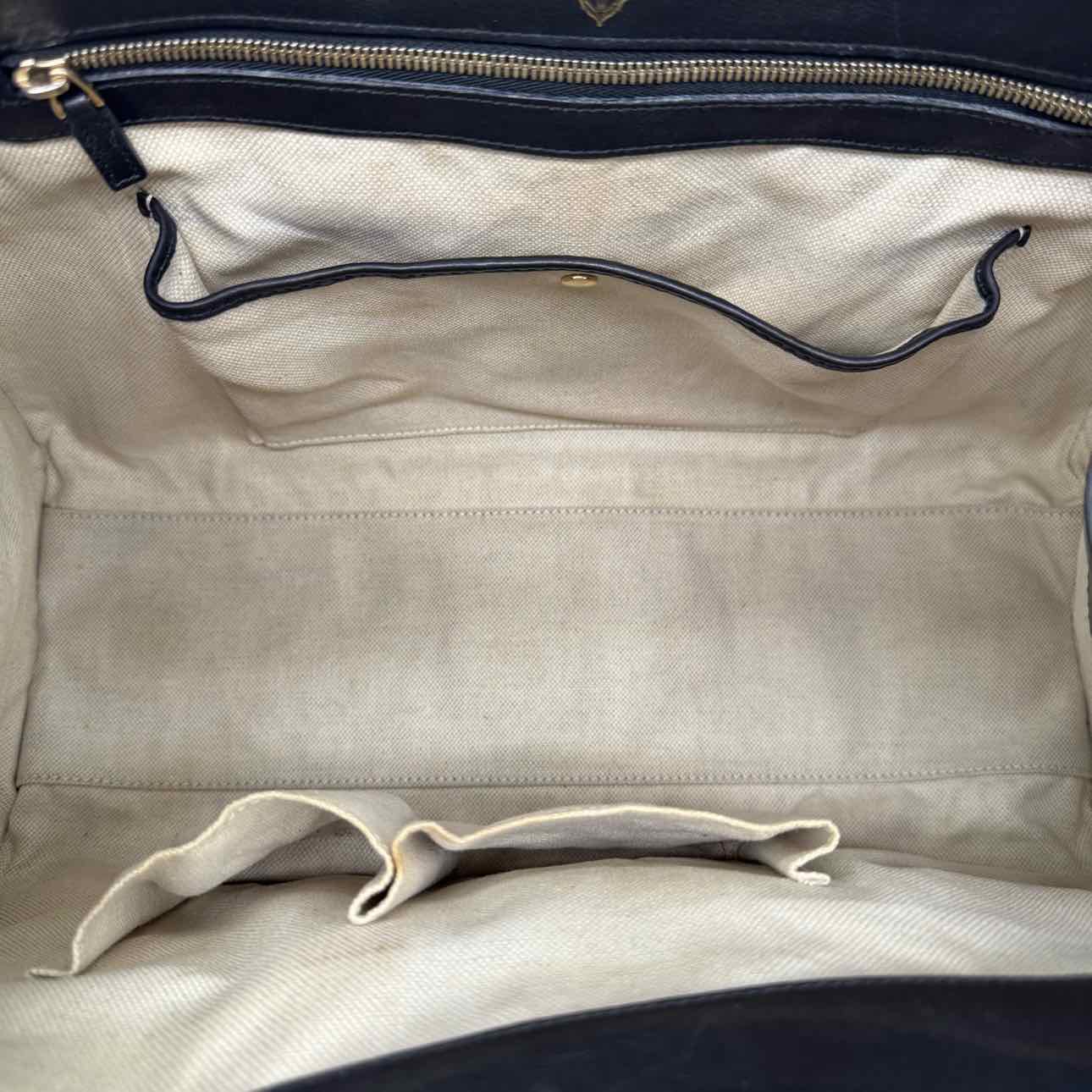 GUCCI Calfskin Stirrup Top Handle Bag Black (Pre-Ordered)