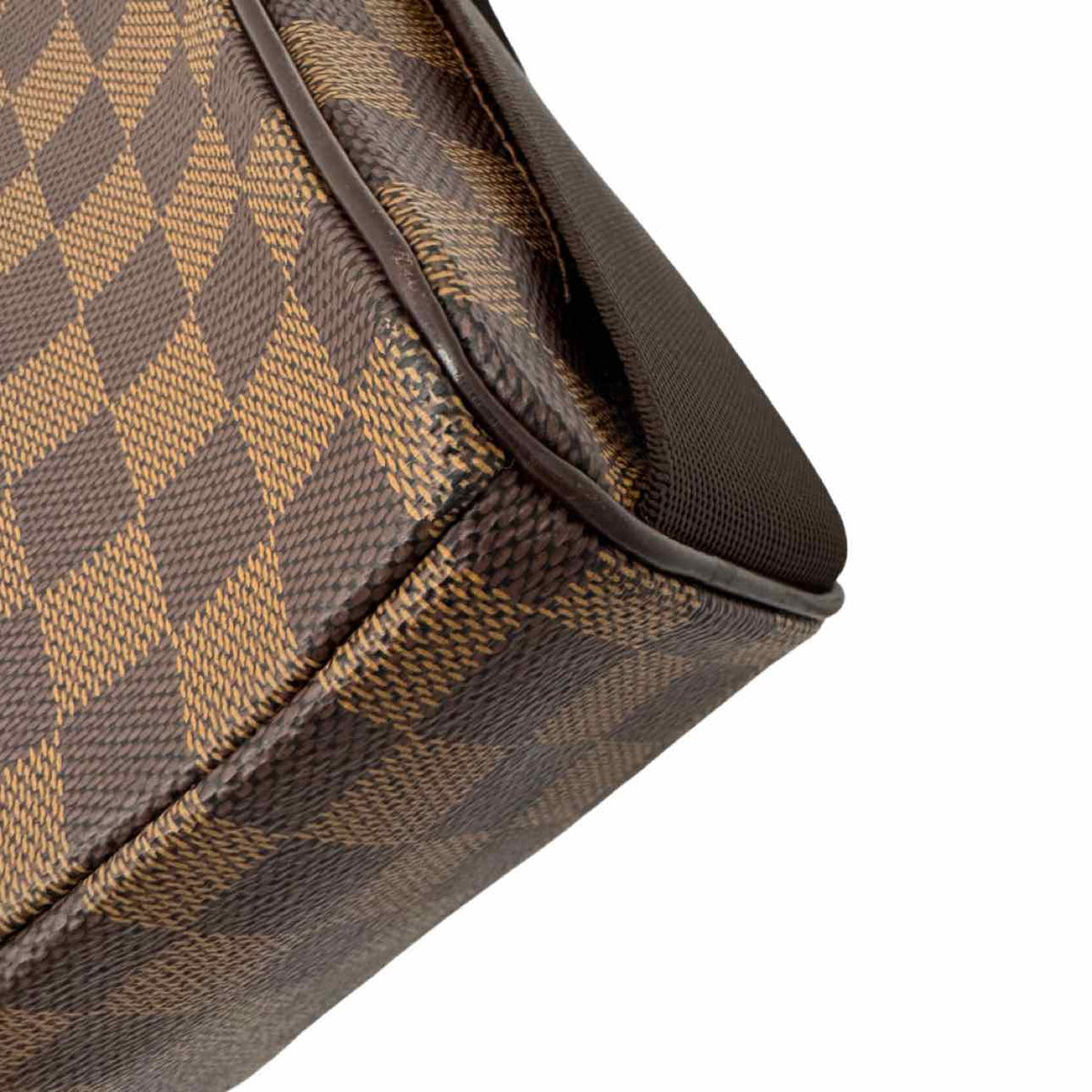 LOUIS VUITTON Damier Ebene Olav PM Messenger Bag Brown