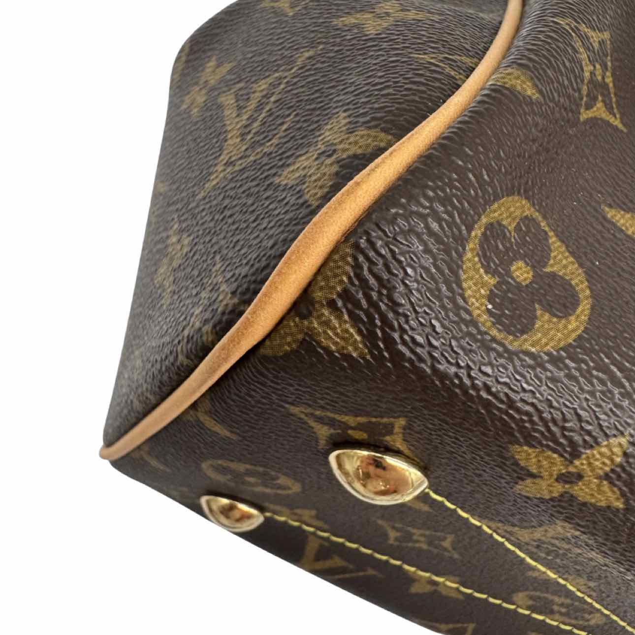 LOUIS VUITTON Monogram Canvas Tivoli PM Tote Bag Brown