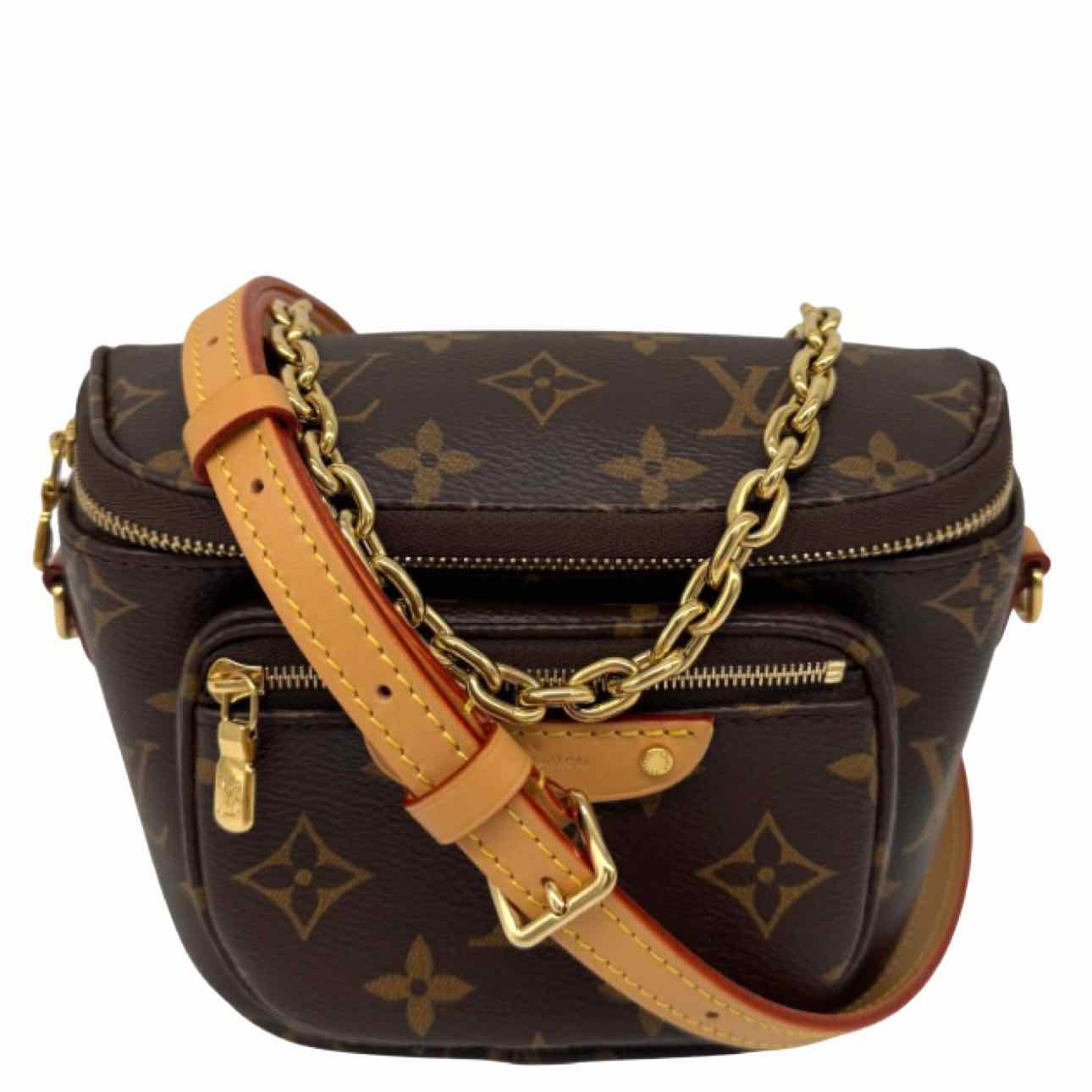 LOUIS VUITTON Monogram Canvas Mini Bumbag Brown