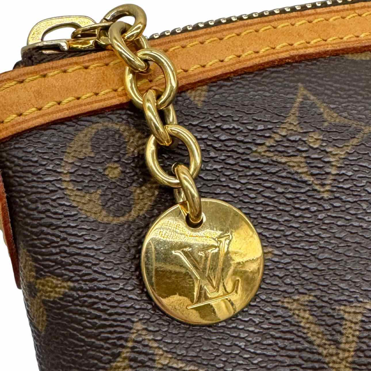 LOUIS VUITTON Monogram Canvas Palermo PM Tote Brown