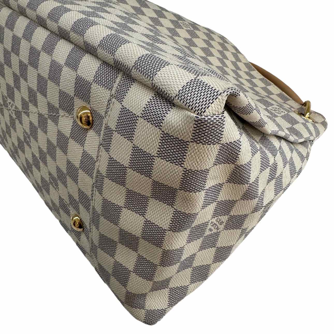 LOUIS VUITTON Damier Azur MM Artsy Handbag (Pre-Owned)