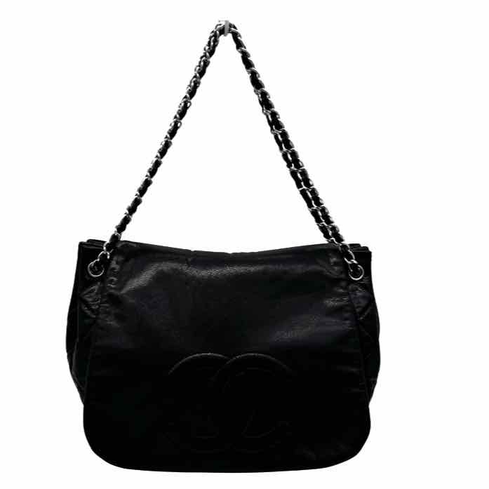 CHANEL Caviar Timeless Flap Handbag Black (Pre-Owned)