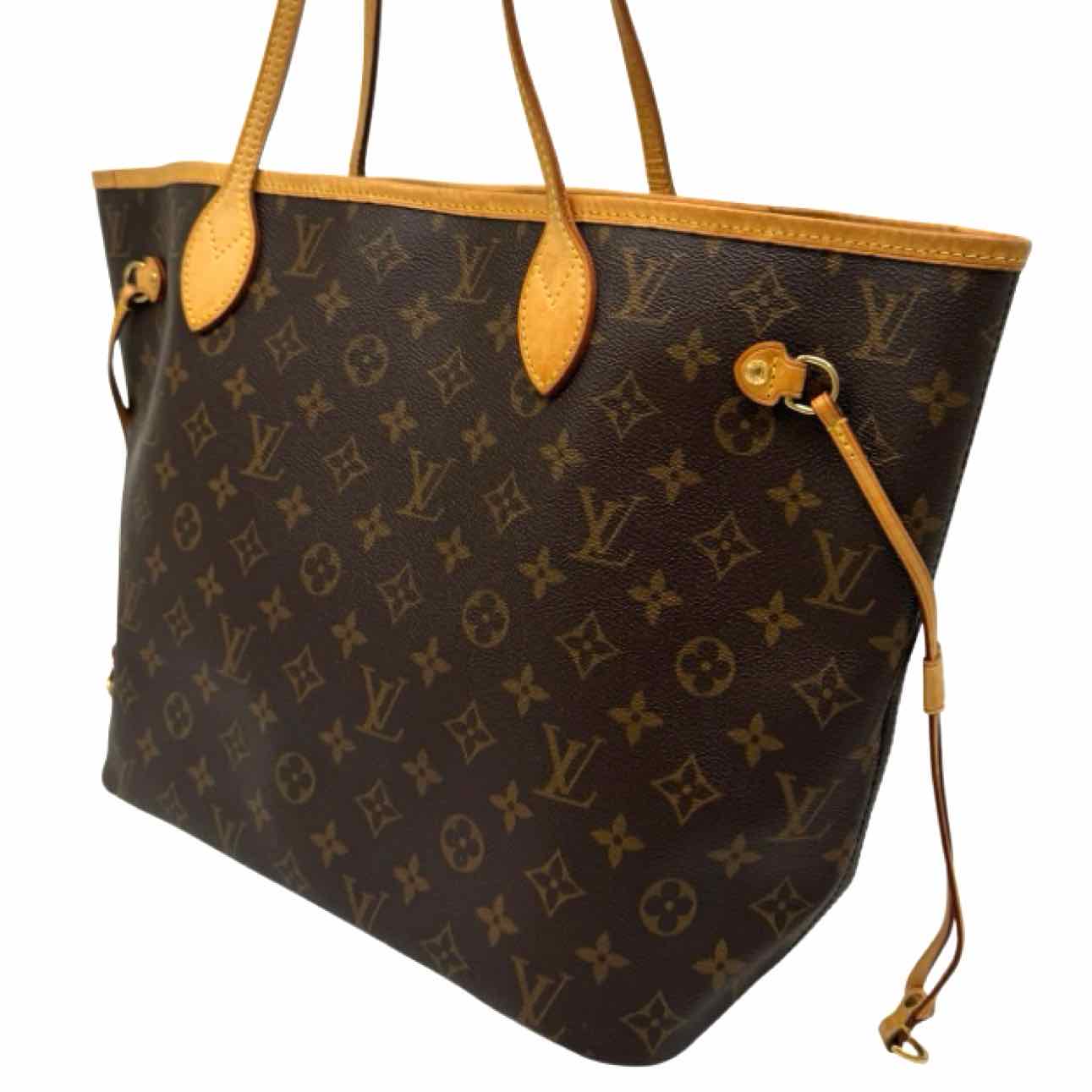 LOUIS VUITTON Monogram Canvas Neverfull MM Brown