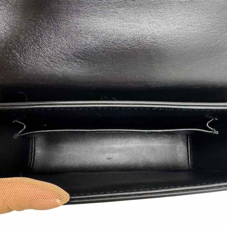 DIOR Box Calfskin Micro 30 Montaigne Flap Bag Black (Pre-Owned)