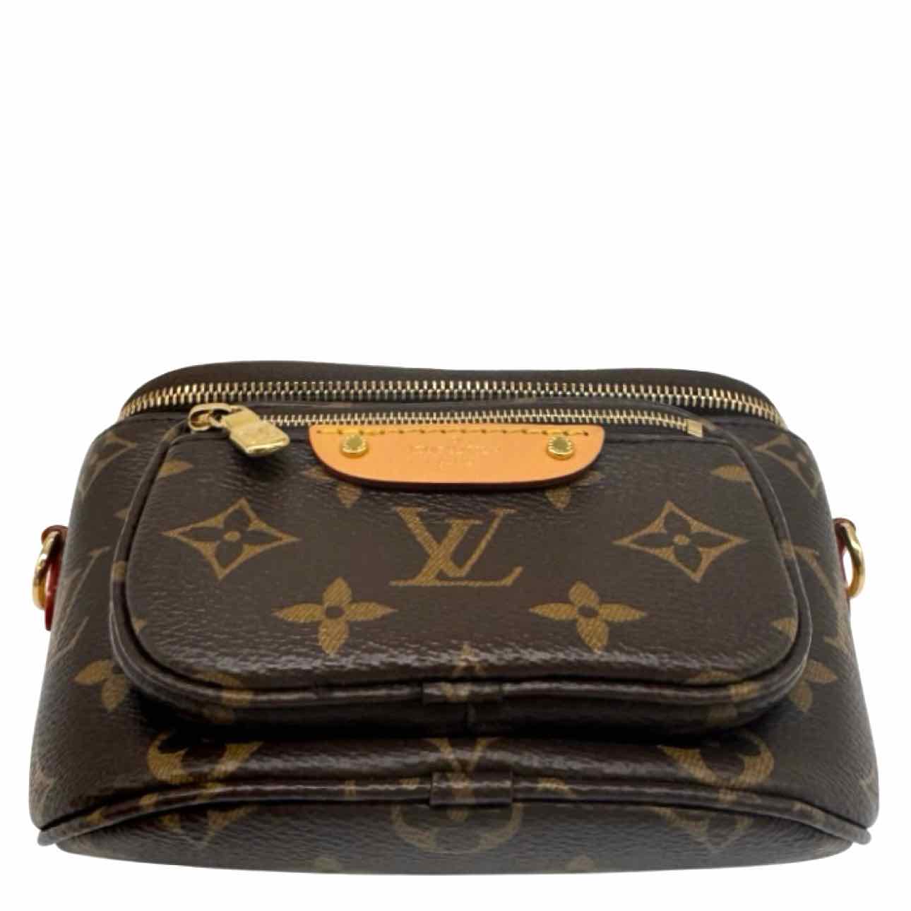 LOUIS VUITTON Monogram Canvas Mini Bumbag Brown
