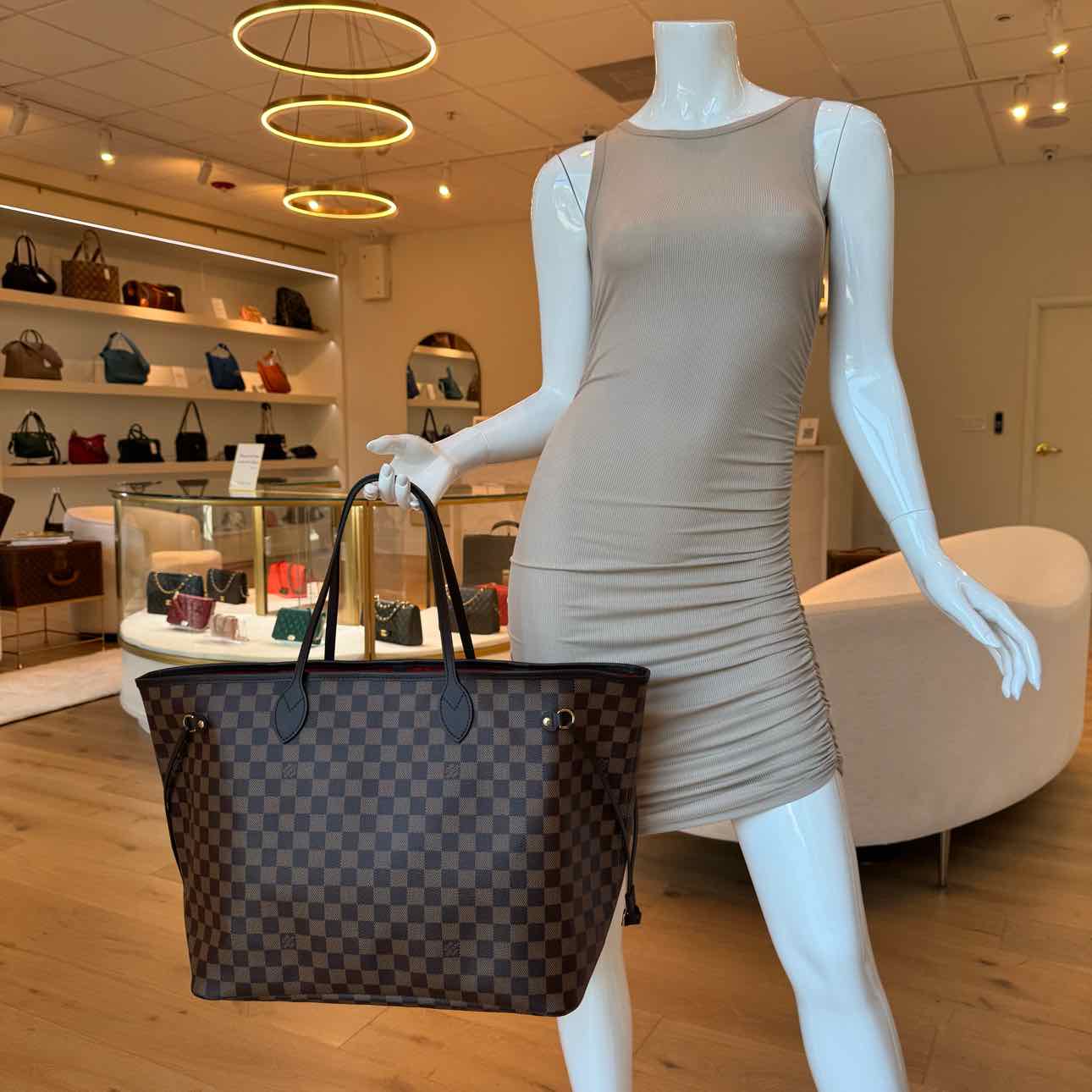 LOUIS VUITTON Damier Ebene Neverfull GM Brown Tote Bag