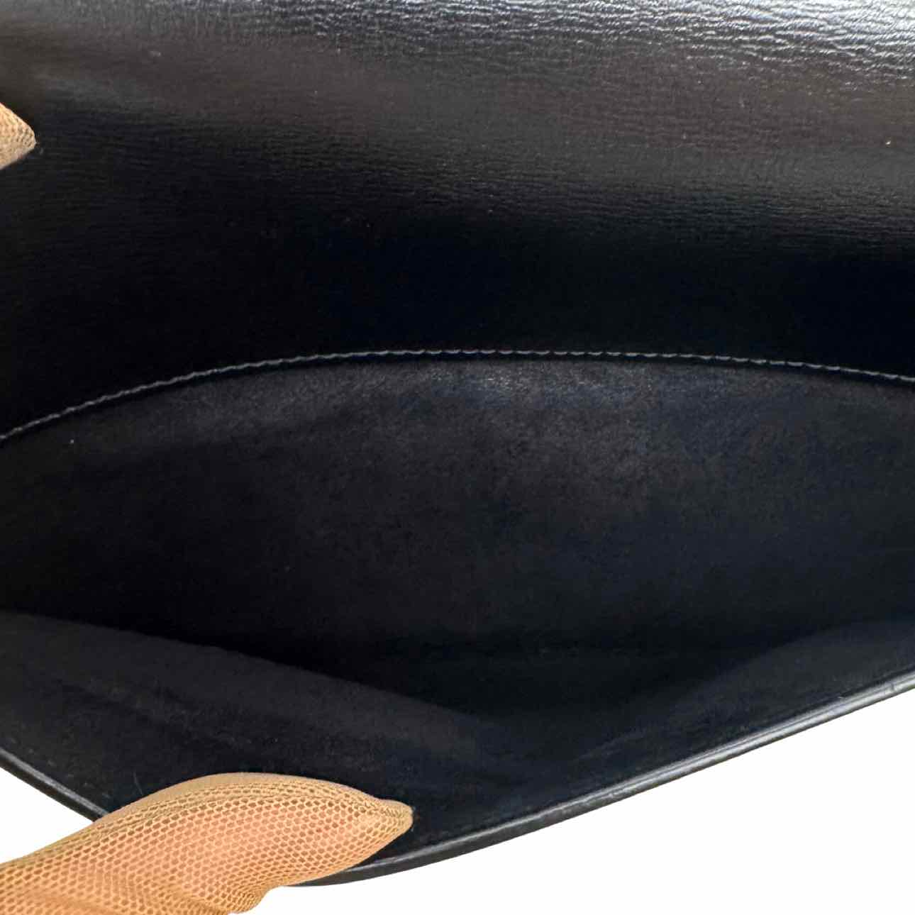 SAINT LAURENT Calfskin Large Sunset Shoulder Bag Black