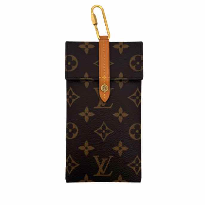 LOUIS VUITTON Monogram Box Phone Case Brown (Pre-Owned)