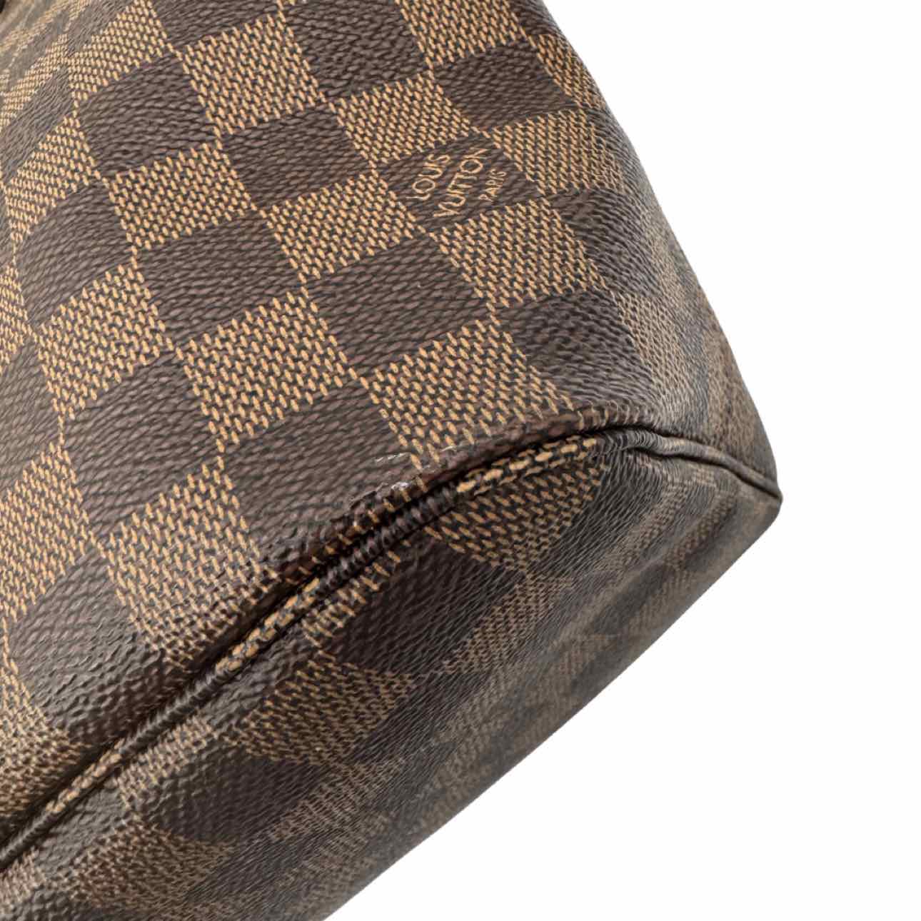LOUIS VUITTON Damier Ebene Neverfull MM Brown