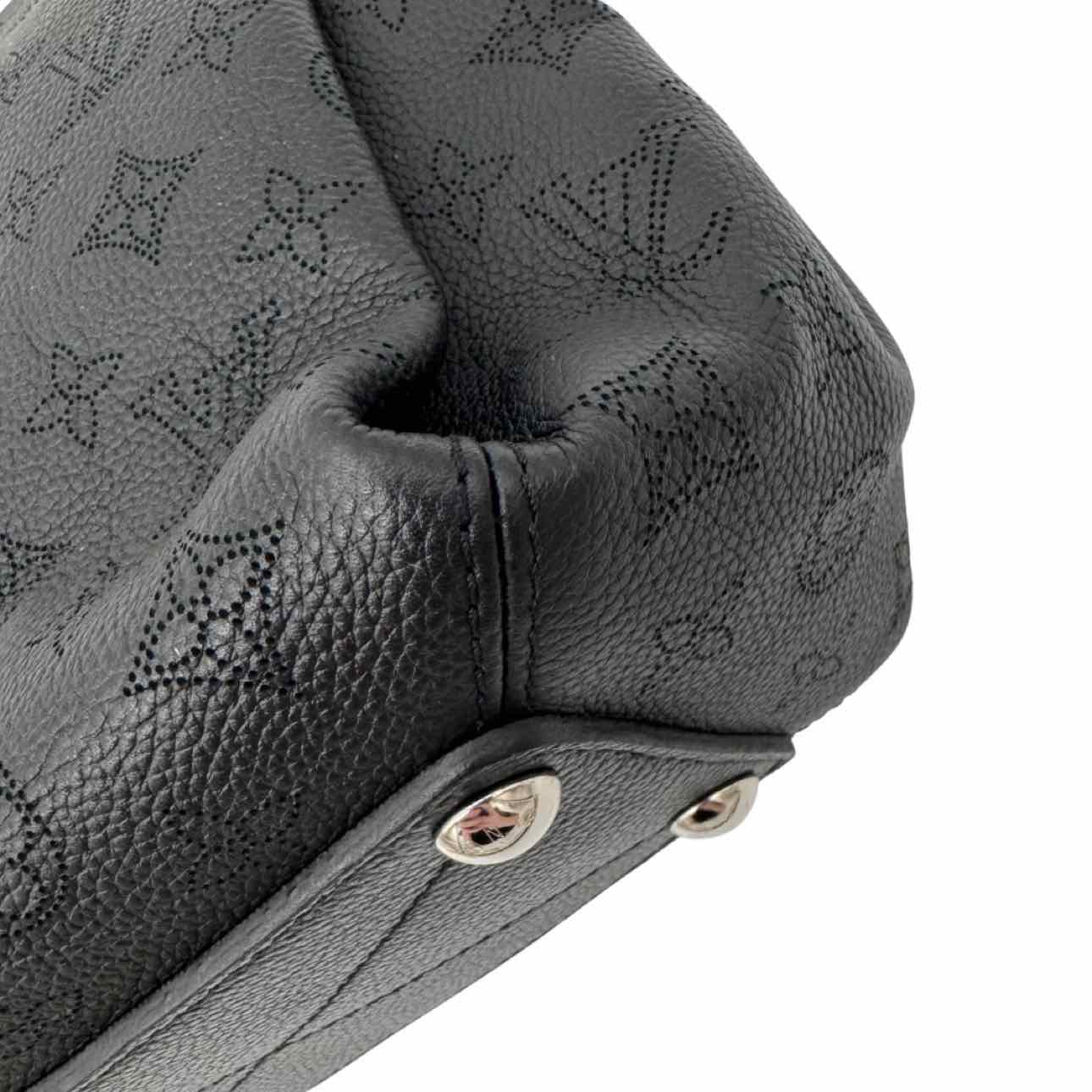 LOUIS VUITTON Cowhide Mahina Babylone BB Black