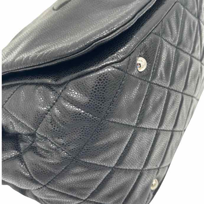 CHANEL Caviar Timeless Flap Handbag Black (Pre-Owned)