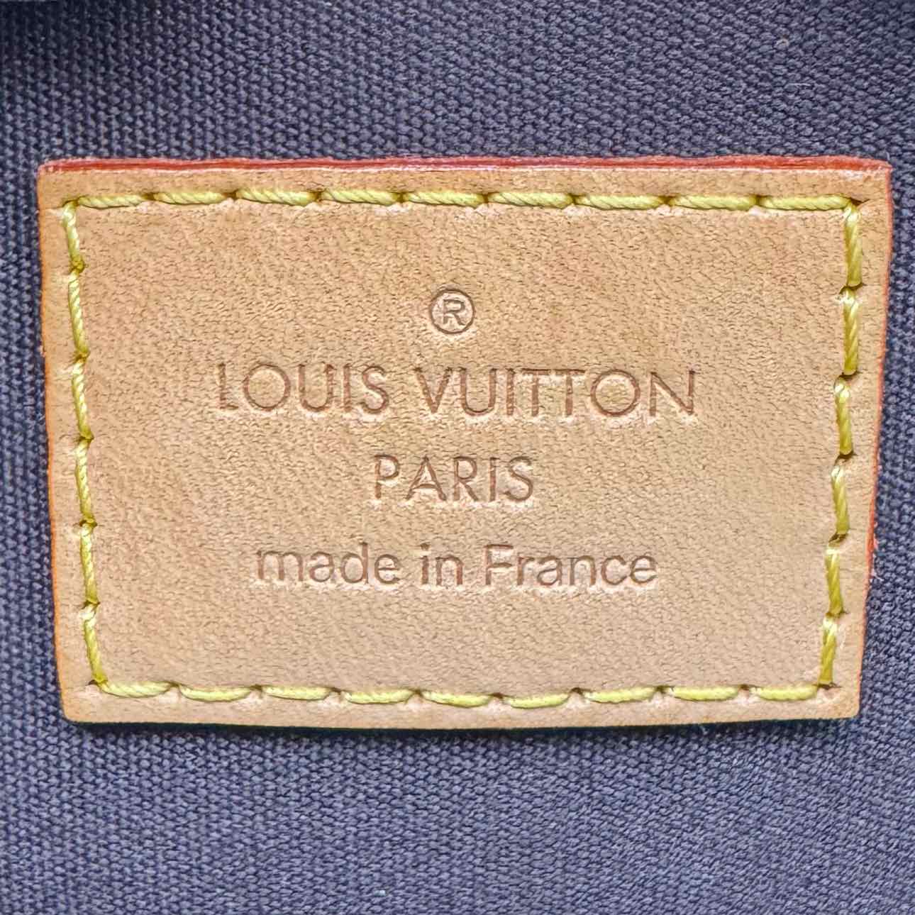 LOUIS VUITTON Monogram Vernis BB Alma Tote Amarante