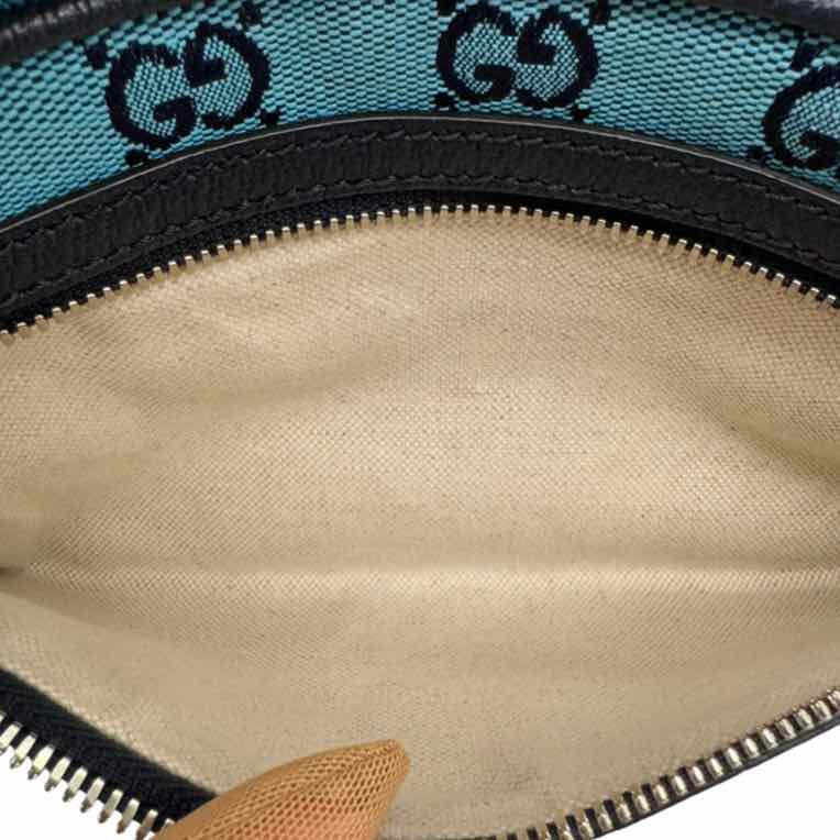 GUCCI Monogram Retro Interlocking G Belt Bag Blue (Pre-Owned)